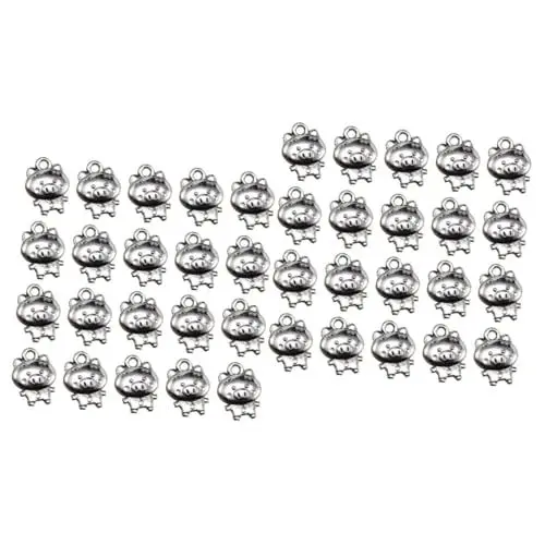 Produktbild: STOBOK 100 Stk Anhänger zur Schmuckherstellung tibetische Silberanhänger Urlaub Anhänger eine Halskette das DIY Anhänger Charms Anhänger aus Legierung Charme