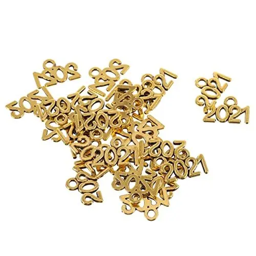 Produktbild: STOBOK 100stücke Jahr Charms Aus Legierung Schmuck Zubehör Für Kreative Bastelprojekte Und Individuelle Accessoires