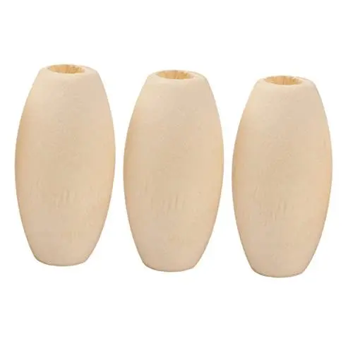 Produktbild: STOBOK Natürliche Holzperlen-set 100 Stück Gemaserte Holzperlen Für Schmuck Dekoration Bastelzubehör