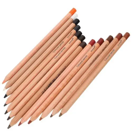 Produktbild: STOBOK 12St Skizzieren Sie Hautton-Bleistift Kohlestifte hochwertige Buntstifte Mischstifte beginner schulanfänger Bleistifte für Schulkinder Bleistifte zum Zeichnen von Graffiti Holz