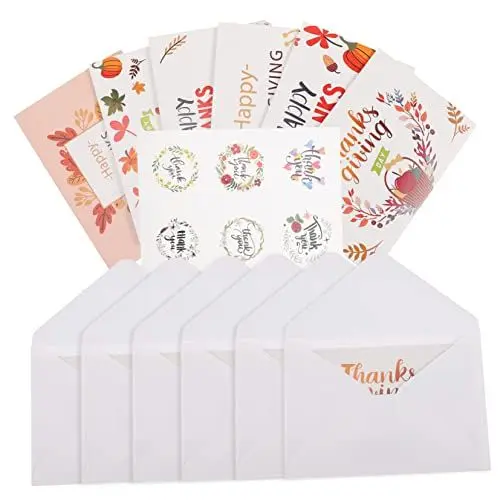 Produktbild: STOBOK 12 Blätter Grußkarte Danksagungskarten leere Karten und Umschläge begrüßen Dankespostkarten Nachricht karten mit umschlag dankeskarten Glückwunschkarten kreative Karten Papierstau
