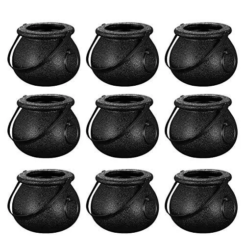 Produktbild: 12 Stück Schwarz,kleine Süßes oder Saures Süßigkeiten Halter Halloween Candy Bucket a