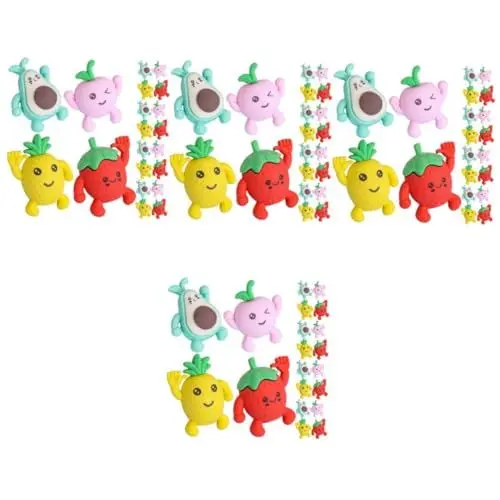 Produktbild: STOBOK 144 Stück Obst Radiergummi Obst Radiergummis Mini Bleistift Radiergummis Klassenzimmer Radiergummis Mini Radiergummis Für Klassenzimmer Radiergummis Für Kinder Radiergummis
