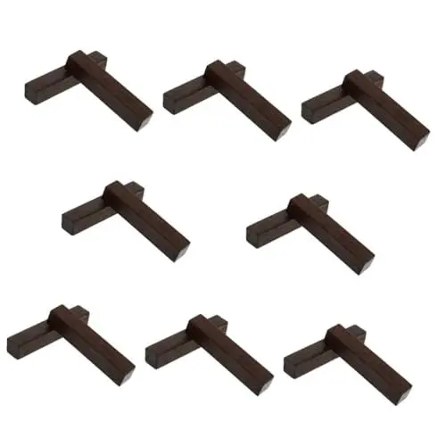 Produktbild: STOBOK 16 STK Kalligraphiezubehör Aus Massivholz Briefbeschwerer Für Zu Hause Xuan-Papier Chinesische Kalligrafie Zubehör Catalpa-briefbeschwerer Papiergewicht Malerei Schwarze Katalpa