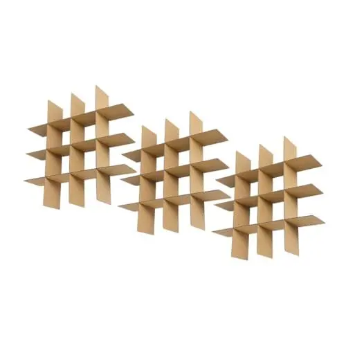Produktbild: STOBOK 18 Stück Karton-trennwände, Verpackung, Glas-trennwände, Verpackungsbox, Trennwände, Teller-verpackungsset, Karton, Umzugskarton, Trennwände, Teller-verpackungsbox, Wellpappe,