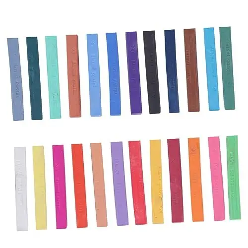 Produktbild: STOBOK 1 Karton 24Stk quadratische Kreiden Künstlerkreide Öl-Pastell Pastell Ölpastellstifte Farbstifte Pastellkreiden Graffiti-Pastell Wachsmalstift Pigment