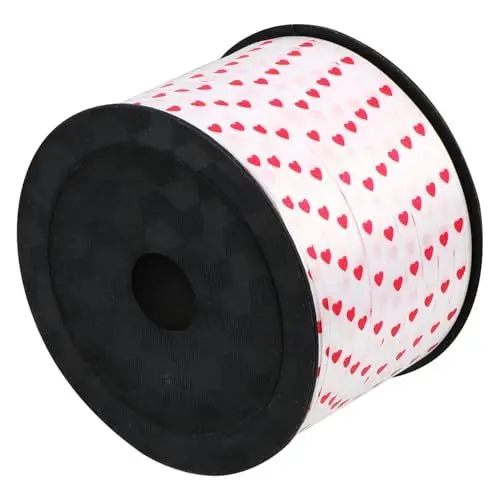 Produktbild: STOBOK 1 Rolle Liebesband Hochzeitsgeschenkband geschenkband dekor rotes Geschenkband Hochzeitsdekoration Herzband graceling gracy valentinsday Paketband Geschenkverpackungsband Plastik