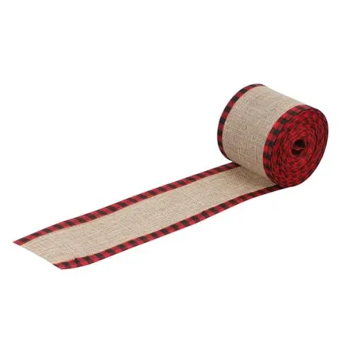 Produktbild: STOBOK 1 Rolle Schleife seidenband ribbon dekobäumchen tannenbaum geschenkeband ripsband Hochzeitsdekorationen Sackleinenband für Kränze Bowknot-Band machen Weihnachtsbänder Polyester rot