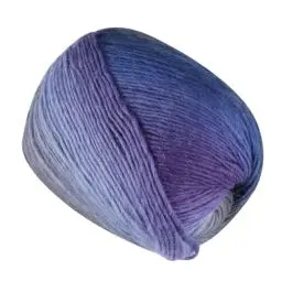 Produktbild: STOBOK 1 Rolle Strickgarn Wollgarn Zum Handstricken Wolle Regenbogengarn Farbverlauf Buntes Garn Gehäkelte Schallinie Pullover Stoff Selber Machen Violett Handgefertigt Häkelgarn