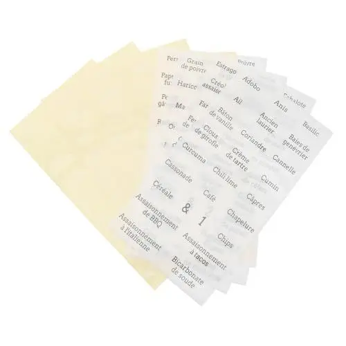 Produktbild: STOBOK 1 Satz 208 Stück Gewürzetiketten Zutatenetiketten Aufkleber Gewürzaufkleber Zutatenetiketten Aufkleber Gewürznamenaufkleber Gewürzbehälteraufkleber Gewürzglasetiketten