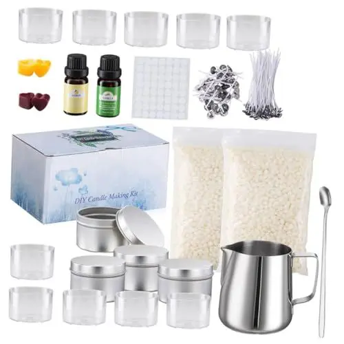 Produktbild: STOBOK 1 Satz Bausatz Für Die Kerzenherstellung Kerzenmaterial Selber Machen Diy Liefert Werkzeug Zur Kerzenherstellung Kerzenherstellungsset Aus Sojawachs Kerzendocht-set Papier