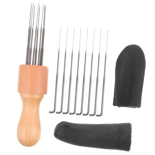 Produktbild: STOBOK 1 Satz DIY-Material-Kit bastelzubehör webstricknadeln Handarbeitsset Sticknadeln selber Machen Haare gewebte Nadeln Werkzeug Bastelwollfilznadeln Bastelnadeln selber Machen Eisen