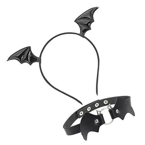 Produktbild: STOBOK Kragen Haarband Kit 1 Set Halloween Fledermaus Zubehör Kopfbedeckung für Cosplay und Versammlung