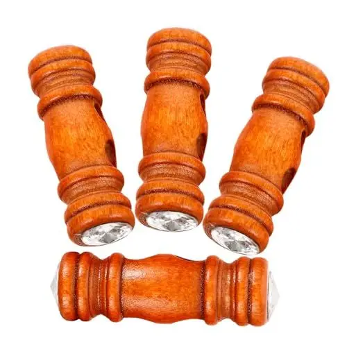 Produktbild: STOBOK 4 Stück Mantel-kleidungs-knebelknöpfe Hornknöpfe Für Kleidung Dekorative Holzknöpfe Retro-stil