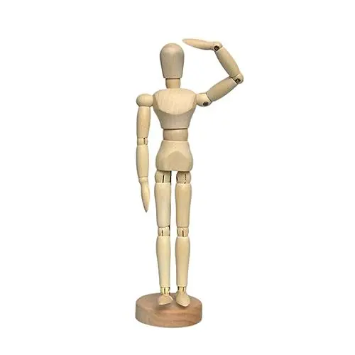 Produktbild: STOBOK 1 Stück 8 Pädagogisches Bastelspielzeug Für Kinder Kreative Desktop-dekoration Desktop-spielzeug Kinder Bemaltes Spielzeug Familienpuppen Aus Holz Selbst Bemalte Puppen Bambus