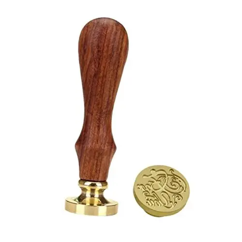 Produktbild: STOBOK 1 Stück Retro-umschlagstempel Wachssiegel-Stempel-Set Vintage-siegelstempel Holzgriff Für Brief-hochzeitsdekorationen