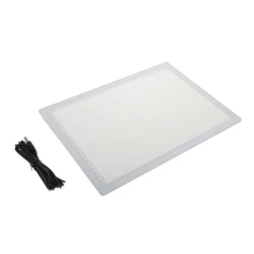 Produktbild: STOBOK 1stk Tabelle Kopieren Verstellbares Schreibbrett Magnetisches Zeichenbrett Spielzeug Optische Zeichentafel Wiederaufladbare Batterien Malbrett Einstellbar Fotokopie A4 Weiß Abs
