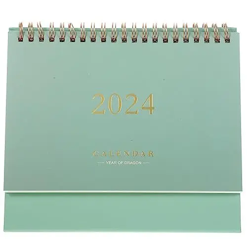 Produktbild: STOBOK 2023-2024 Tischkalender Monatlicher Desktop-Kalender Stand-Flip-Desktop-Kalender von Januar 2023 - Juni 2024