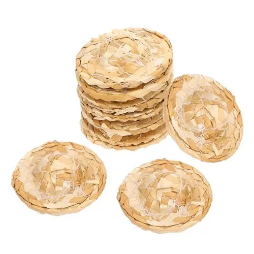 Produktbild: STOBOK 20 Stk kinder bastelset basteln für kinder handwerken für kinder bastelbedarf schulartikel Kinderhandwerk bastel material klein Strickmütze Kleidung Hut mit Krempe Zubehör Hölzern