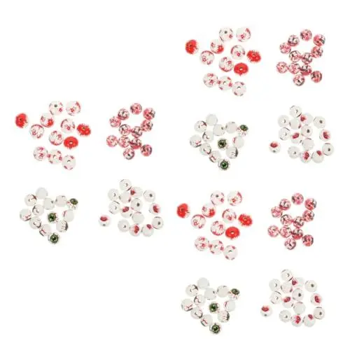 Produktbild: STOBOK 240 Stk Halloween-holzperlen Perlen Für Diy Schmuck, Der Perle Findet Blutige Handabdruckperlen Halloween Blutige Perlen Perlenketten Armband Mit Geisteranhängern Halloween-