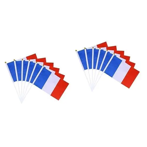 Produktbild: STOBOK 24 Stück Parade Von Schildern Dekoration National Gold Klein Weiß Russische Vereine Bastille-Banner Partys Für Banner Auto Kuchen Handstick Verschiedene Sportwimpel