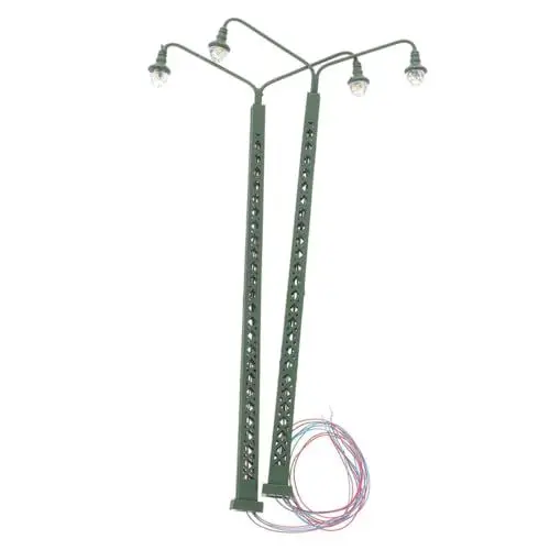 Produktbild: STOBOK 187 Maßstab Mini Zug Lampe Modell 2pcs Eisenbahn Licht Prop Landschaft Licht Für Mini