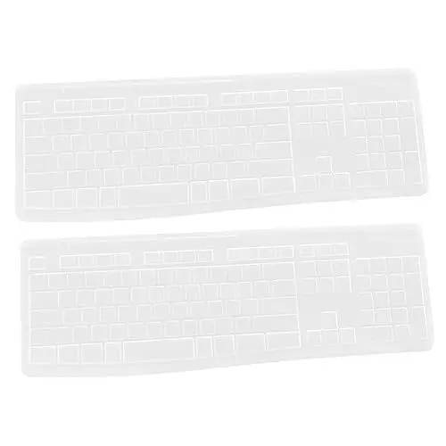Produktbild: STOBOK 2St Tastaturabdeckung Passgenaue Tastaturschutzfolie Tastaturschutz für Laptop Tastaturfolie dünne Tastaturhaut tastaturen Tastaturzubehör Tastatur schutzfolie Kieselgel Weiß
