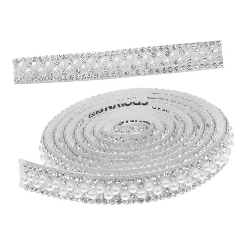 Produktbild: STOBOK Strass-kette Trim Strass Band Selbstklebende Strasssteine ​​für Hochzeit Tasche Decor