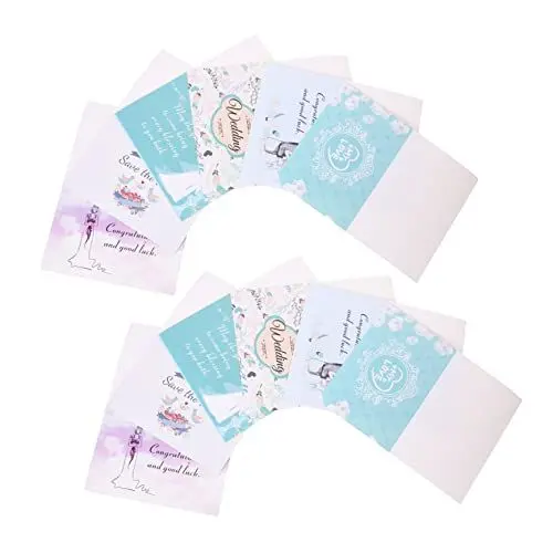 Produktbild: STOBOK 2 Sätze Hinweis Mit Umschlag Hochzeitsgrußkarten Hochzeitsglückwünsche Platzkarten Für Hochzeiten Ratgeberkarten Zur Hochzeit Verlobungskarten Papierstau Liebhaber Einladungskarte