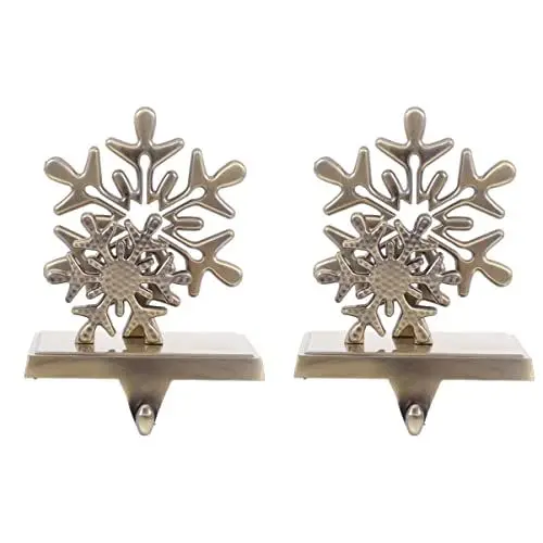 Produktbild: STOBOK 2 Stück Halter Halter Goldene Party für Regal Strümpfe Aufhänger Stil Geschenkclips Kleiderbügel Weihnachtshaken Thema Kaminsims Tisch Weihnachtsstrumpf Multi-Dekorationen