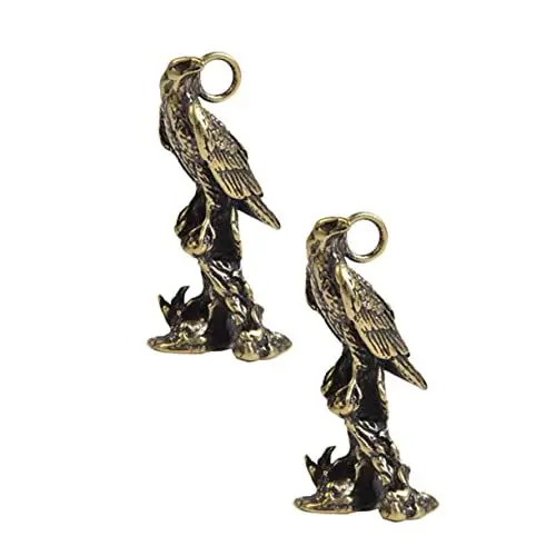 Produktbild: STOBOK 2st Adler Kleine Messingwaren Wohndeko Zum Aufhängen Adler Schlüssel Schicke Autoverzierung Schlüsselanhänger-anhänger Jahrgang Adlerschmuck Figur Zubehör Handbuch