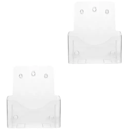Produktbild: STOBOK 2st Datei Broschürenhalter Wandhalterung Prospekthalter Wandhalterung Tisch-aktenregal Magazinhalterung Papierregal Prospekthalter A4 Aktenordner Transparent Acryl