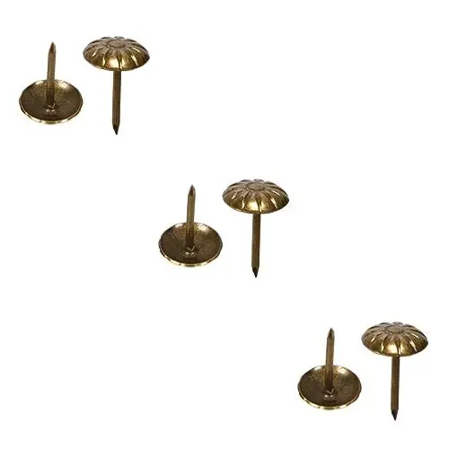 Produktbild: STOBOK 300 STK Chrysanthemen-Schaum Nägel Möbelknöpfe Sofa-Couch Sofa Reißnägel Möbelnägel Reißnägel Für Die Wand Antike Sofanietenpolsterung Nägel Aus Korkplatten Eisen Altmodisch Mutter