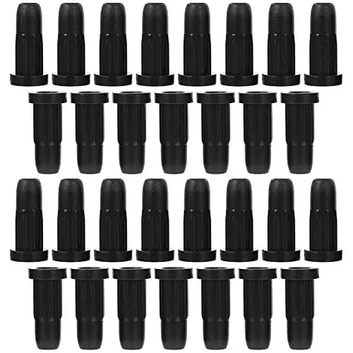 Produktbild: STOBOK 30Pcs Caster Buchse Hülse Möbel Buchse Büro Stuhl Caster Räder Möbel Einsätze für Caster Stem Grip Ring Caster Stuhl Beine (Schwarz)