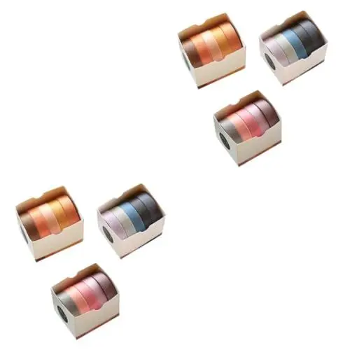 Produktbild: STOBOK 2 Sets Kreatives Washi-papierband-set Bemalt Dekorative Kirschblüten Herbstblätter Zum Basteln 15 Rollen