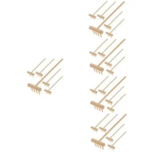 Produktbild: STOBOK 5 Sets Sandkasten-Mini-rechen Zen-Mini-rechen Garten-Miniatur-rechen Zen-Werkzeuge Kleiner Sandrechen Für Projekte 6 Stück * 5