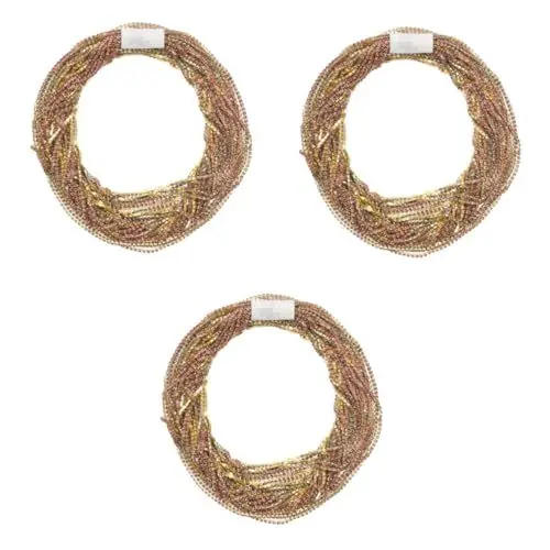 Produktbild: STOBOK 3St christmas weihnachten nähzeug weihnachtsgesch modeste clothing wedding birthday schmuckzubehör goldhochzeit armaturen Kristallperlen Dekorationen Körperkette Schleife Diamant