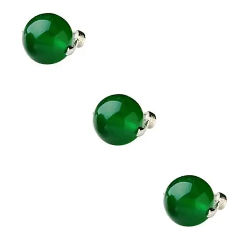 Produktbild: STOBOK 3-teiliger Schmuck Für Frauen Halskette Mit Smaragd-achat- Chalcedon-steine Halskette Mit Perlen Für Geburtstagsfeiern