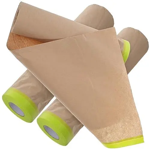 Produktbild: STOBOK 3 Rollen Durchscheinende Abdeckfolie Maler Papiere Abdeckpapier Für Karosserien Schutzabdeckungspapiere Abdeckfolie Lackieren Malerpapiere Bodenschutz-abdeckpapier Wagen Schutzfilm