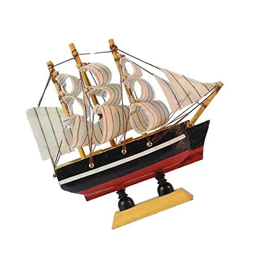 Produktbild: STOBOK 3 STK Segelmodell Ornament Piratenmodell Desktop-Spielzeug Modelle Wohnkultur Segelbootmodell Schiffsverzierung Piratenschiff Ornamente Kunsthandwerk Suite Kind Dekorationen Bambus