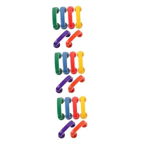Produktbild: STOBOK 3 Sätze Ohrhörer-spielzeug Kinder Telefon Spielzeug Interaktives Spielzeug Kinder Lernspielzeug Logopädie Spielzeug-telefon Aussprachehilfe Klapphandy Für Kinder Abs 6 Stück * 3