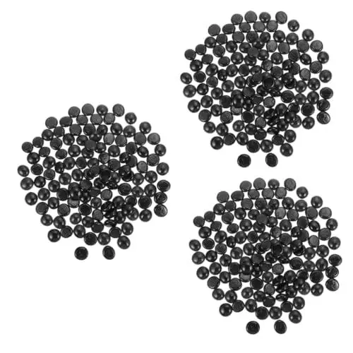 Produktbild: STOBOK 3 Sätze Stück gehen Kindersachen gehen Schachperlen Kidcraft-Spielset Spielzeug Gobang-Glasperle Glasperlen Glasstein flache Perlen schwarzes Porzellan Zubehör Backgammon