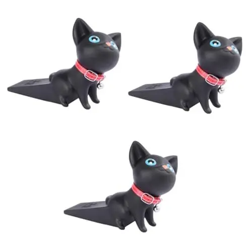 Produktbild: STOBOK 3 Stk Türkeil Sturzpad dekorativer Türstopper schlagfreie Tiere Tür stoppt Schlagfreie süße Katze Tür Stecker hund türstopper Cartoon-Türstopper
