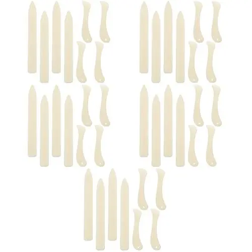 Produktbild: STOBOK 40 Stk Eindringkörper Aus Knochenpapier Brieföffner Knochenmappen Zum Basteln Mit Papier Bastelbedarf Aus Papier Werkzeug Zum Polieren Von Leder Papierritzer Plastik Origami
