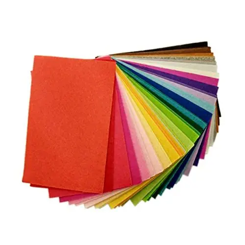 Produktbild: STOBOK Filzstoff 40 Farben DIY Bastelmaterial Für Rechteckige Filzplatten Buntes Basteln Ideales Material Für Kreative Handwerksprojekte