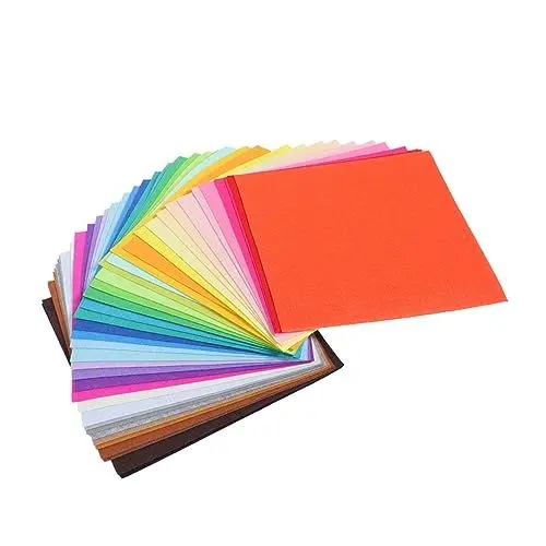 Produktbild: STOBOK Bunte Filzblätter für 40 Stück Filzquadrate Großpackung 15 cm Quadratischer Filzstoff für Jungen und Bildung