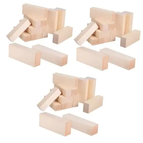 Produktbild: STOBOK 42 Stück Lindenholzstreifen Holz Bastelstäbe Holzstäbe Zum Basteln Holzstreifen Zum Basteln Holzlatten Holzverkleidung Quadratische Holzdübel Pelzstreifen Holz