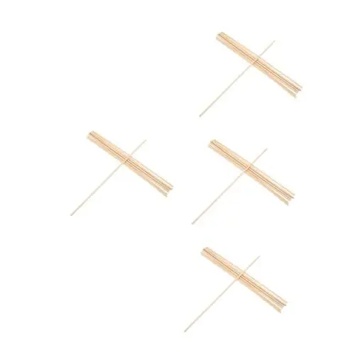 Produktbild: STOBOK 4 Sätze Bestickter Fächergriff Handgehaltene Fächerstäbchen DIY Bastelstäbchen Fächergriff Für Cosplay Fächerstäbchen Für Hochzeitsprogramme Fächergriffe 10 Stück * 4