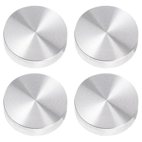 Produktbild: STOBOK 4 Stück Kuchen aus Aluminium Beistelltischplattenversorgung Teetischplatte aus Aluminiumteil Beistelltischadapter Dicke Aluminiumscheiben Aluminiumlegierung Silver