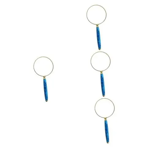 Produktbild: STOBOK 4 Stück Optisches Glas Lupe Werkzeuge Lupe Vergrößerungsglas Vergrößerungsglas Für Senioren Seitenlupe Vergrößerungsbrille Lesezubehör Ältere Leselupe Rot
